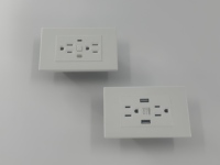 Interrupteur mural et prise de type 118 à bouton-poussoir, norme américaine, pour la peinture sur PC, pour la maison, l'hôtel, fournisseur d'équipements électriques