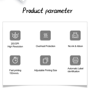 Nhà Máy Giá 110 Mét mã vạch vận chuyển máy in nhãn 4x6 dán nhiệt Bluetooth và máy in di động - Product Image 4