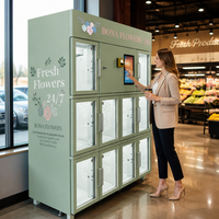 Distributeur automatique de fleurs de luxe personnalisable XG 2026 avec système de gestion GPRS et contrôle précis de la température pour les aéroports
