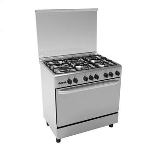 Estufa <span class=keywords><strong>de</strong></span> <span class=keywords><strong>Gas</strong></span> Independiente <span class=keywords><strong>de</strong></span> 6 Placas con <span class=keywords><strong>Horno</strong></span>, Dos Quemadores, Dos Placas Eléctricas Calientes, Acero Inoxidable, Autolimpiante, para Uso Doméstico <span class=keywords><strong>y</strong></span> Exterior - Product Image 1