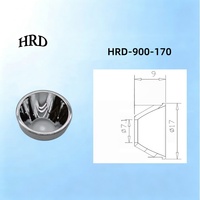 Réflecteur LED unique OEM/ODM à haute réflectivité en aluminium CNC pour lampe torche tactique extérieure