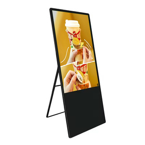 32-inch LED LCD áp phích hiển thị cảm ứng Bảng menu kiosk nghiêng có thể gập lại đứng điện dung màn hình cảm ứng cho quảng cáo trong nhà - Product Image 1