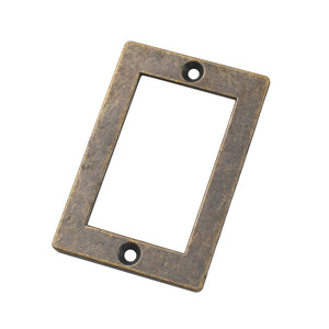 Rectangle Zinc Alloy Label Card Bronze Wall Mounted <b>Drawer</b> Organizer Storage Holder Self Adhesive Backing - Product Image 5