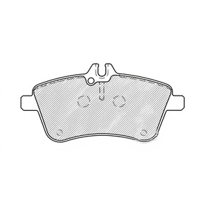 Jeu de plaquettes de frein avant DYNAS PF1063 pour Mercedes Classe A (W169) et Classe B (W245) Italie - Product Image 1