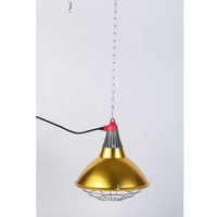 Lampe chauffante infrarouge haute puissance pour porcelets 110V-220V à prix d'usine - Lampe de couvaison pour bétail avec dissipateur de chaleur en aluminium