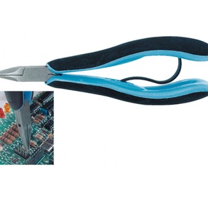Pince diagonale Lindstrom Electronics à pointe pointue, mâchoire dentelée de 1/4 po pour travaux de précision - Product Image 2