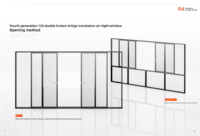 Fenêtre coulissante en aluminium extrêmement hermétique série 120 |   Verre à double rupture de pont thermique Low-E pour villa côtière et salle de bain