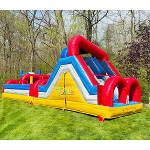 Các chướng ngại vật trượt Inflatable cho trẻ em thương mại Inflatable thư bị trả lại nhà Combo Inflatable trò chơi thể thao ngoài trời - Product Image 2