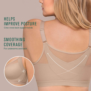 <span class=keywords><strong>Reggiseno</strong></span> Modellante Senza Ferretto con Chiusura Frontale, Supporto Posturale e Copertura Totale per Donna - Product Image 3