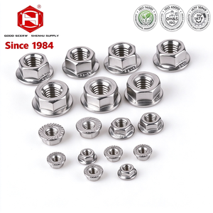 น็อตหน้าหกเหลี่ยมสแตนเลส GB6177.1 พร้อมหน้าตัดหยักป้องกันการคลายตัว จากโรงงาน - Product Image 1