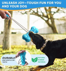 Juguete de Cuerda Interactivo para Perros, Diseño Nuevo, Duradero, de TPR, para Limpiar los Dientes de los Perros, Juguete Masticable para Mascotas - Product Image 5