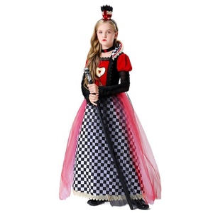 Costume de princesse Cœur pour enfants Halloween, <span class=keywords><strong>déguisement</strong></span> de Reine Maléfique pour jeu de rôle sur scène - Product Image 1