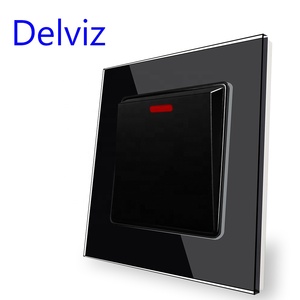 Delviz saklar pemanas Air AC, kontrol daya tinggi, panel saklar pemutus ganda tiang ganda, saklar dinding standar UK 20A - Product Image 4