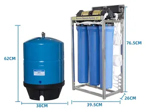 Big Flow 1200 Gpd Sistem Pemurni Air Komersial Sistem Penyaring Air Osmosis Terbalik