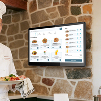 Máquina POS sin ventilador de diseño innovador de 15.6 pulgadas, fabricada en fábrica, con sistema POS Windows 11, soporte VESA y cuerpo delgado de aluminio.