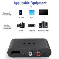 Récepteur audio Bluetooth 5.3 sans fil, prise AUX 3,5 mm, RCA, lecteur USB, lecture intelligente, adaptateur audio stéréo sans fil pour kit voiture