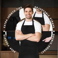 5 pièces logo personnalisé enfants femmes hommes tabliers imperméables cuisine cuisine Restaurant Chef tablier pour beauté ongles Salon de coiffure barbier