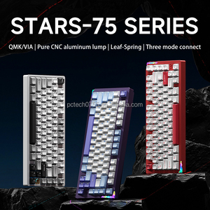 WEIKAV Stars75 メカニカルキーボード ワイヤレス <span class=keywords><strong>3</strong></span>モード QMK/VIA対応 アルミニウム合金 カスタム ゲーミングキーボード PCアクセサリー ギフト - Product Image 2