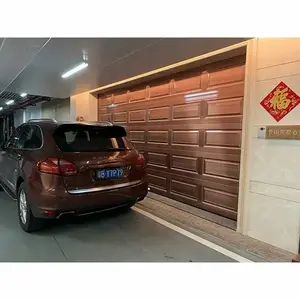 Doorhan automatico sopraelevato verticale in vetro trasparente di sicurezza per PC completamente trasparente per garage e showroom porta sezionale garag