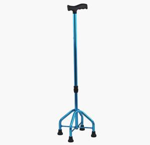 Bâton de marche <span class=keywords><strong>télescopique</strong></span> léger en alliage d'aluminium, à quatre <span class=keywords><strong>pieds</strong></span>, stable, antidérapant, portable, pour personnes âgées, classe II - Product Image 2