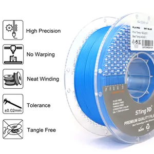 Sting3D 1kg PLA Filament Filament pour imprimante 3d ABS PETG Plus 1.75mm Pla Filamento Filament d'impression 3d Tiges de PLA en plastique extrudé