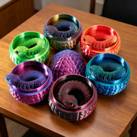 Juguetes de serpiente de plástico impreso en 3D Vashine, huevos de serpiente, juguetes flexibles de animales de cristal para niños, figuras de acción para niños