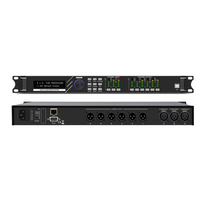 Procesador de Audio Profesional Digital DSP LC306 U.S. ADI de Cinco Series Chips, 6 Entradas y 8 Salidas, con Chip AK5552, Ganancia de 48dB para Clubes y Escenarios