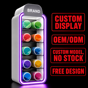 Exhibidor de Acrílico Personalizado con Luces LED para Snus y Bolsitas de Nicotina, para Mostrador de Tiendas de Tabaco - Product Image 1