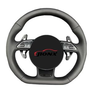 Volant en fibre de carbone pour <span class=keywords><strong>Audi</strong></span> <span class=keywords><strong>S1</strong></span> S3 S4 S5 RS3 RS4 RS5 RS6 RS7 A3 A4 A5 A6 A7 A8 Q3 Q5 2012-2016 Roue sport personnalisée - Product Image 1