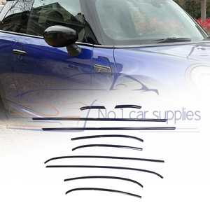 Accessoires de voiture personnalisés en gros, moulure décorative de fenêtre chromée pour porte noire, bande de garniture pour <span class=keywords><strong>Mini</strong></span> <span class=keywords><strong>Cooper</strong></span> SE F56 JCW 2014-2023 - Product Image 1