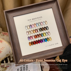 AILANUO 40 Colors Cat Eye Gel TPO FREE Hema Free Platinum Cat Eye <b>Nail</b> Polish Gel High Quality Magnetic Cat Eye Gel Polish <b>Set</b> - Product Image 2