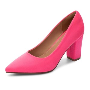 <span class=keywords><strong>Scarpe</strong></span> da Ufficio <span class=keywords><strong>con</strong></span> <span class=keywords><strong>Tacco</strong></span> Alto Chunky in Camoscio, Punta Chiusa e Appuntita per Donne - Product Image 4
