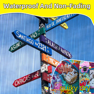 Marcadores Offre Spéciale Marqueur Acrylique Grand Diamètre Jumbo Affiche Marqueurs Ensemble 10 Couleurs 15mm Large Pointe Permanent Peinture Acrylique Stylos - Product Image 3