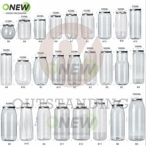 Vòng nhựa PET Jar trong suốt cấp thực phẩm Biscuit chai rỗng Jar với nắp 500ml nhựa nước trái cây Jar - Product Image 6