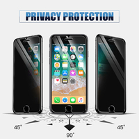 Protector de Pantalla de Privacidad de Vidrio Templado Anti-Espía Personalizado para iPhone 13 14 15 16 Pro Max, Película Protectora con Dureza 9H, Compatible con Xiaomi