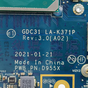 Original nuevo para Dell Latitude 7320 7420 7520 placa base i7-1165G7 00K36F GDC31 LA-K371P - Product Image 4