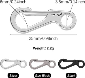 Mini Clipe <span class=keywords><strong>Carabiner</strong></span> SF, Pequenos Ganchos de Molas, Fecho de Suspensão, Chaveiro, Carabiners para Camping e Equipamentos Táticos ao Ar Livre - Product Image 2