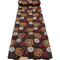NI.AI Nouvelle dentelle africaine en coton, dentelle autrichienne originale avec pierres, dentelle suisse de luxe en voile pour soirée, occasion formelle, fête