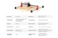 TTC-H40 500W Máquina CNC Automática para Tallado de Madera con PLC ATC, Vacío, Eje Único, Compatible con Mach3, Origen Shenzhen