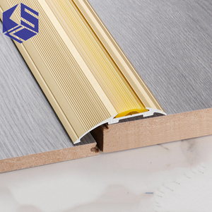 Bande de bord de plancher en <span class=keywords><strong>bois</strong></span> d'alliage d'aluminium bande de bord de tapis bande de caoutchouc antidérapante d'<span class=keywords><strong>escalier</strong></span> - Product Image 4