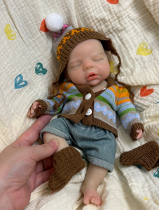 10 Inch Silicone Baby Doll Lifelike Reborn Dolls Realistic Girl Handmade Painted Baby Clothes Bottles Set Soft Toy Educational - Product Image 4