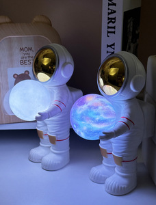 Dream Planet Lamp ลําโพงไร้สาย ห้องนอนในบ้านที่สร้างสรรค์ข้างลําโพง Bluetooth ไฟ LED - Product Image 6