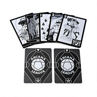 Cartes de tarot Kayou personnalisées sur le thème des dessins animés, anime pour adultes sur le thème des sorts, cartes à jouer en plastique, emballage en boîte couleur