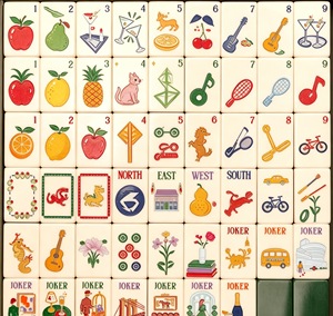 Ensemble de mahjong américain gravé en acrylique à 4 couches de 160 pièces aux États-Unis. Idéal <span class=keywords><strong>pour</strong></span> les jeux de famille et un excellent cadeau de vacances. - Product Image 2