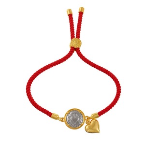 LS-D970 Pulsera de Moda Chapada en Oro con Dijes de San Benito/Virgen María, Venta al por Mayor, Pulsera Religiosa Chapada con Cuentas para Mujer - Product Image 6