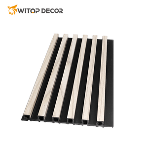 Best-seller Panneau mural WPC de haute qualité pour usage hôtelier Imperméable avec grain de bois à moitié recouvert - Product Image 5