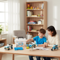 Juguete Educativo STEM con Codificación sin Pantalla, Modo Dual y Wi-Fi, Compatible con Bloques Comunes (Edades 5-9)