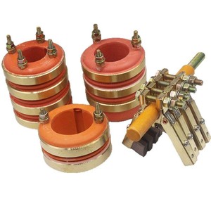 Collecteur annulaire 2 voies, 3 voies, 4 voies, diamètre intérieur 20, 25, 30, 35, diamètre extérieur 58, rainure 8, brosse en carbone à chevrons - Product Image 1
