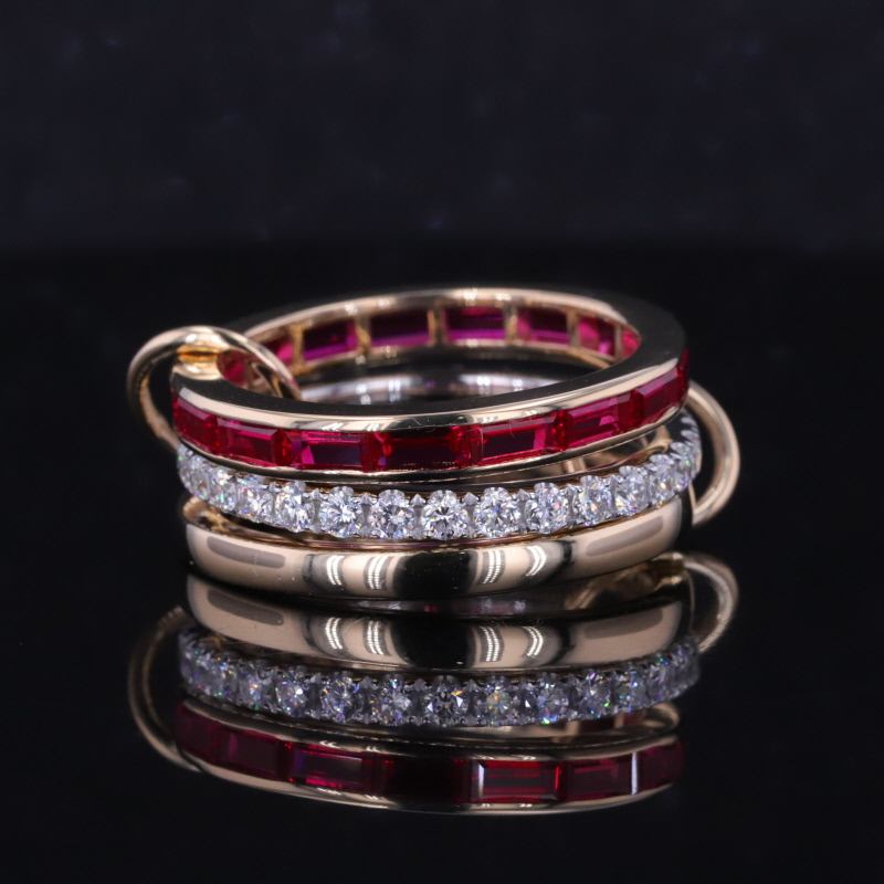 ทอง14K กับทับทิมห้องปฏิบัติการ