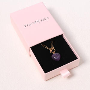 Collar con Colgante de Piedra Natural de Ágata, Moderno, Unisex, OEM/ODM, Personalizado, de Acero Inoxidable, Chapado en Oro y Plata - Product Image 1